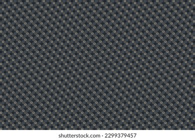 Abstract mini omega symbol seamless pattern.Gray, black n light brown element on hazy gray background. For male masculine cloth ladies dress silk scarf fabric apparel textile garment cover pants skirt