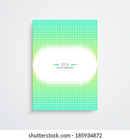 Abstract minimal A4 / A3 format poster design with your text Eps 10 stock vector illustration