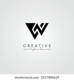 Abstrato Mínimo Artístico Letra VN NV Logo Design. Símbolo De Logotipo De Letra Baseado Inicial.