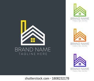 abstract minimal b letter real estate home logo design vector in eps file. real estate b letter logo design icon 