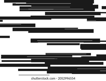 Abstract minimal background with black and white stripes. Vector geometric design