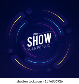 Abstract minimal background. Color motion design. Swirl and wave.