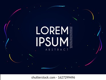 Abstract minimal background. Color motion design. Swirl and wave.