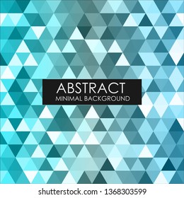 Abstract minimal background. 
Colorful style. Triangles with random coloring. Vector graphics.