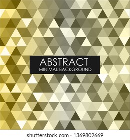 Abstract minimal background. 
Colorful style. Triangles with random coloring. Vector graphics.