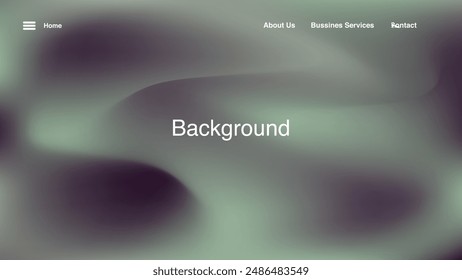Abstract minimal background with dark green gradation. Dynamic wave background in dark green color