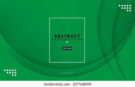 Abstract minimal background with Green color. Dynamic shapes composition. Eps10 vector