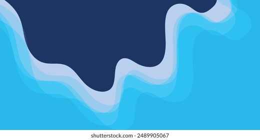 Abstract minimal background with green gradient. Dynamic wave banner background 