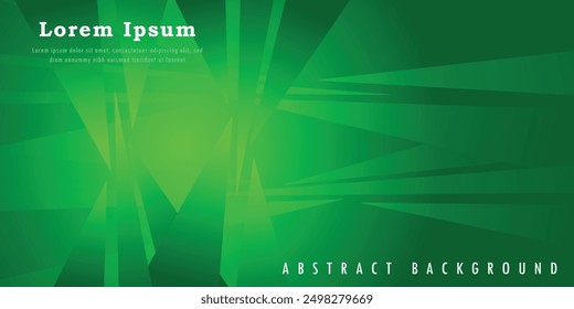 Fondo mínimo Abstractas con gradiente verde. Fondo de Anuncio de línea y forma geométrica con color verde suave y verde oscuro