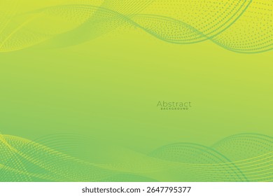 Fondo mínimo Abstractas con gradiente verde. Fondo de Anuncio de onda dinámica con color verde suave