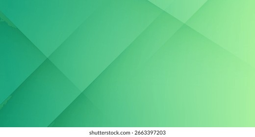 Abstract minimal background with green gradient. Dynamic wave banner background with soft green color	