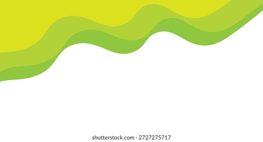 Fondo mínimo Abstractas con gradiente verde. Fondo de Anuncio de onda dinámica 
