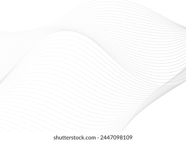Abstract minimal background with grey flowing lines design 
