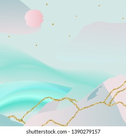 Abstract minimal background. Japanese design. Vector illustration