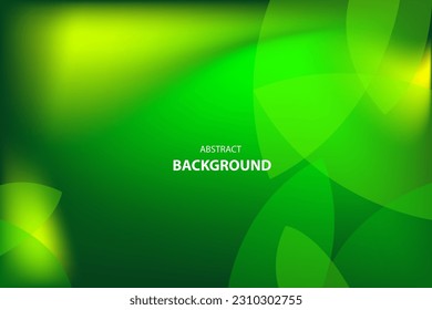 Abstract minimal background with Leaf wave green color for template, poster, flyer design. Vector illustration