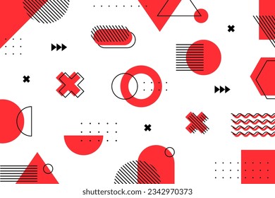 Resumen de fondo mínimo con estilo de geometría memphis