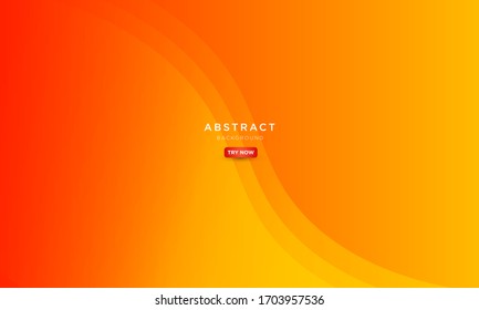 abstract minimal background with orange color, beautiful wave background.