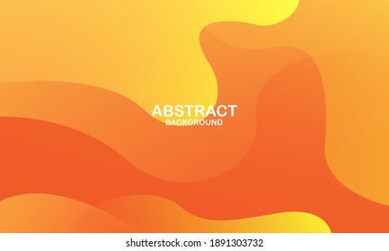 Abstract minimal background with orange color. Dynamic shapes composition. Eps10 vector