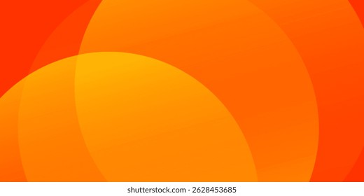 Abstract minimal background with orange color. Dynamic shapes composition. Eps10 vector