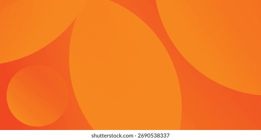 Abstract minimal background with orange color. Dynamic shapes composition. Eps10 vector