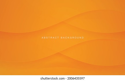 Abstract minimal background with orange gradient color. Modern geometric template.