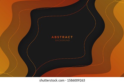 abstract minimal background with orange wave shape, can be used for banner sale, wallpaper, for, brochure, landing page.