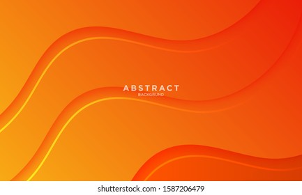 abstract minimal background with orange wave shape, can be used for banner sale, wallpaper, for, brochure, landing page.