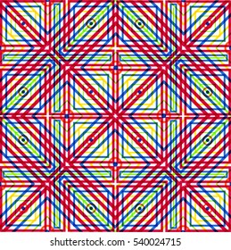 Abstract minimal background. Seamless pattern 80's - 90's years memphis design. Simply Style.  Vector Illustration.