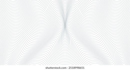 Fundo mínimo abstrato com linhas onduladas finas. Padrão de faixas dinâmicas
