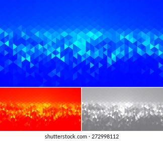 Abstract minimal banner or background set