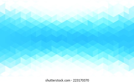 Abstract Minimal Banner Or Background With White And Blue Pixels.