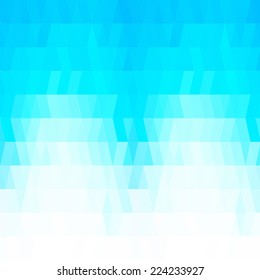 Abstrakter minimaler Banner oder Hintergrund mit weißen und blauen Pixeln.