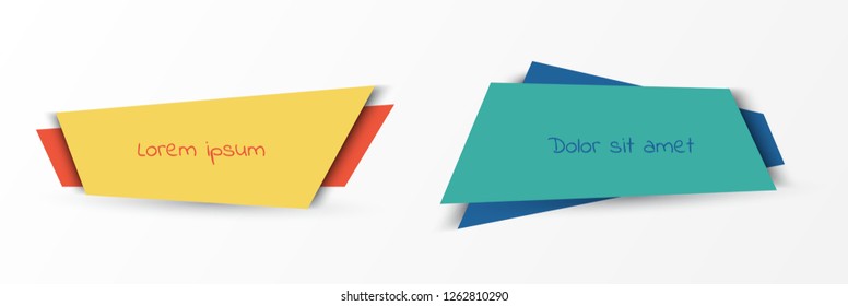 Abstract minimal banners design