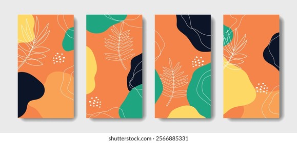 abstract minimal banners. vector illustration.