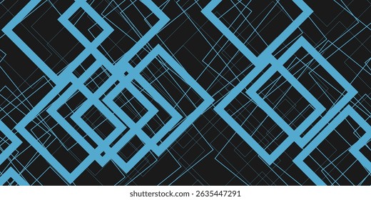 abstract minimal black background with blue geometric shape.eps10