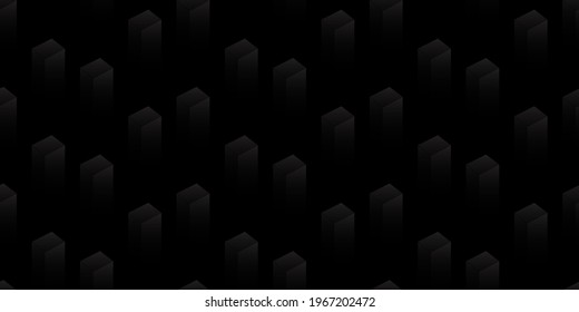 Abstract minimal black colored with square platform background image, Seamless pattern abstract wallpaper.