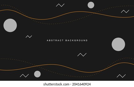 Abstrakter, minimaler schwarzer Hintergrund mit geometrischen Formen.