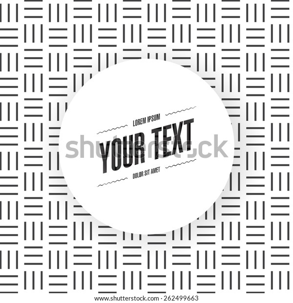 Abstract Minimal Black White Pattern Background Stock Vector