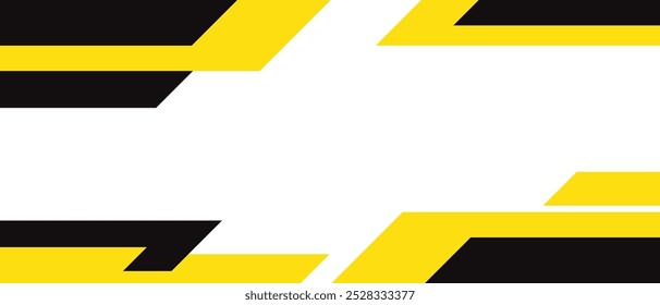 Arte de fondo abstracto de la forma amarilla negra mínima para el cartel del Anuncio.