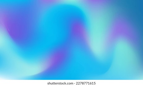 Abstract minimal blue background with abstract waves. Soft blurred gradient water movement. Design template for website, wallpaper, banner, cover, flyer, social networks. 