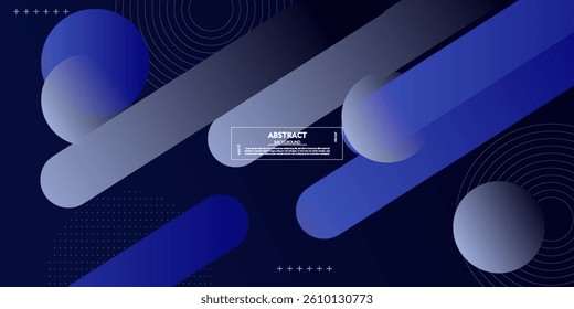 Abstract minimal blue gradient geometric shape background with square curved pattern. Vector eps10
