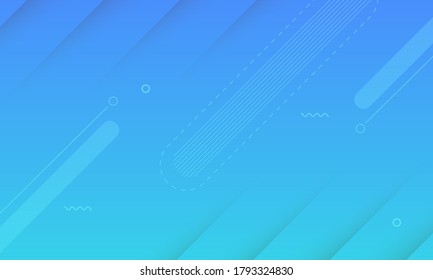 Abstract minimal blue light background with geometric shape and scratches