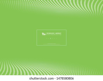 Abstract minimal circle decoration geometric on green background. You can use for ad, poster, artwork, template, print, cover, annual. illustration vector eps10