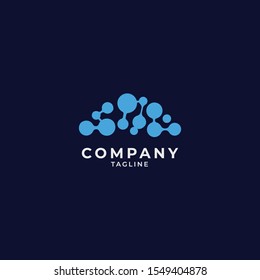 abstract minimal cloud logo template