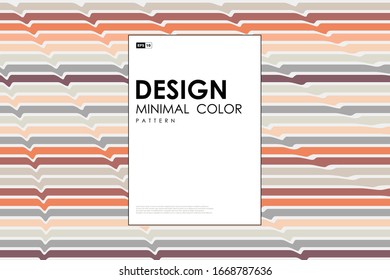 Abstract minimal color line template artwork cover background. Use for ad, poster, artwork, template design, print. illustration vector eps10