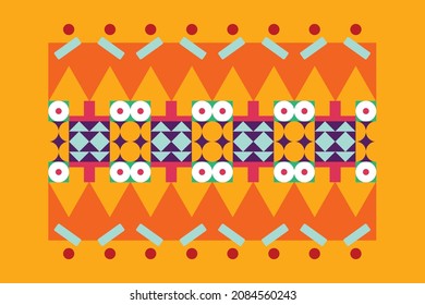 Abstract minimal composition of geometric bold simple shapes and flat  Concept of human psychology 