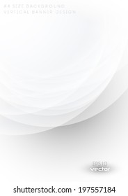 Abstract minimal concept white background, wavy transparent design