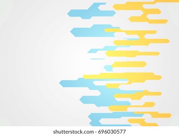 Abstract minimal corporate tech shapes background. Hipster style vector design
