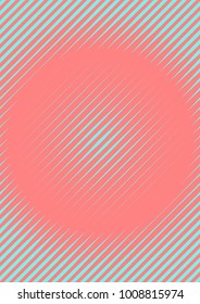 Abstract minimal cover with geometric waves and gradients. Trendy layout with halftone. Abstract minimal cover template for book, banner, invitation and poster. Futuristic business illustration.
