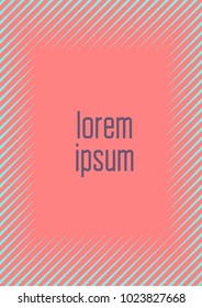 Abstract minimal cover with geometric waves and gradients. Trendy layout with halftone. Abstract minimal cover template for book, banner, invitation and poster. Futuristic business illustration.